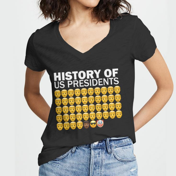 History Of Us Presidents 46Th Clown Pro Republican Tshirt Women V-Neck T-Shirt