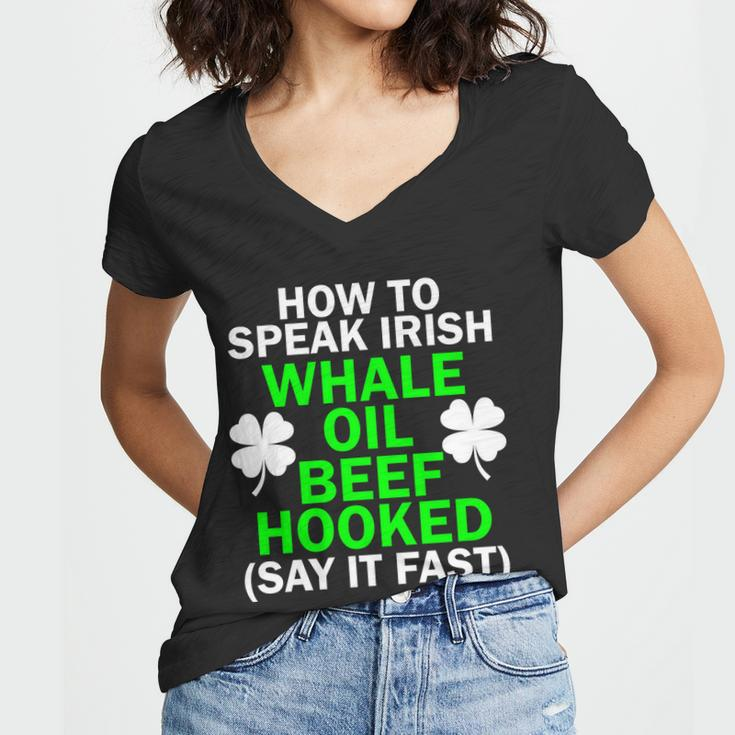 How To Speak Irish Tshirt Women V-Neck T-Shirt