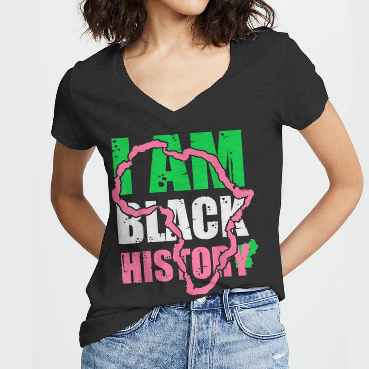 I Am Black History Aka Black History Month 2022 Women V-Neck T-Shirt