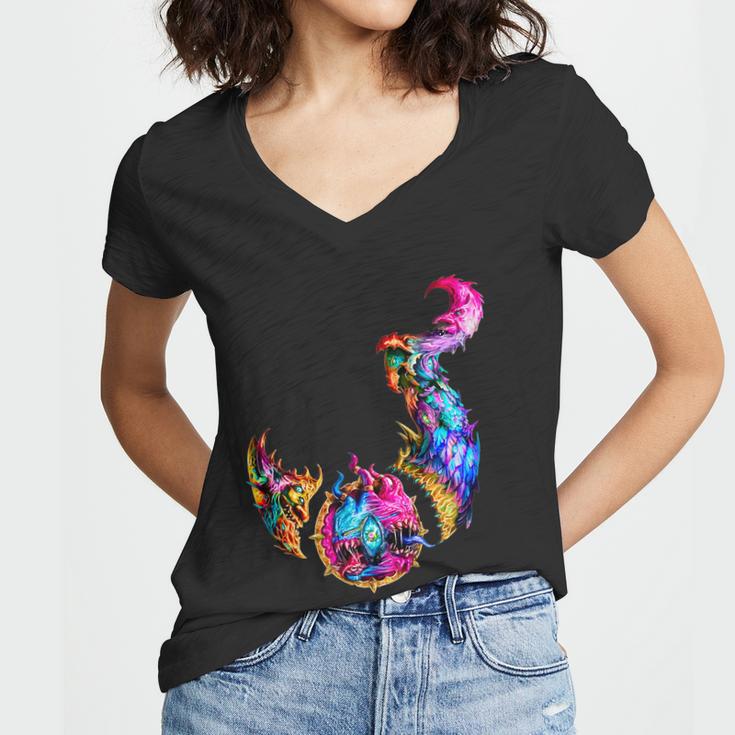 Icon Of Tzeentch Demon Mark Women V-Neck T-Shirt