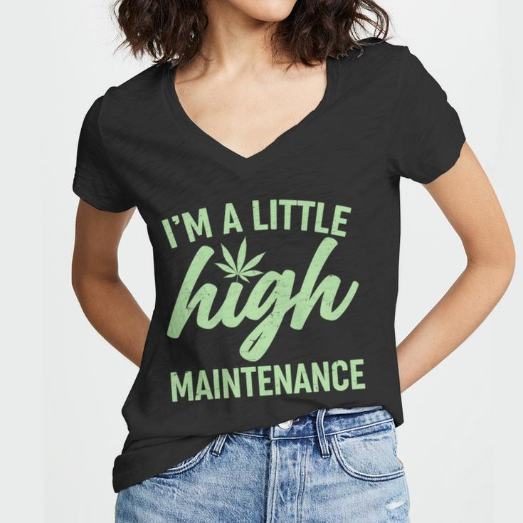 Im A Little High Maintenance Tshirt Women V-Neck T-Shirt