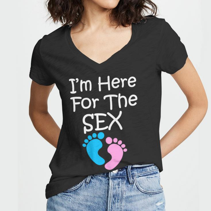 Im Here For The Sex Tshirt Women V-Neck T-Shirt