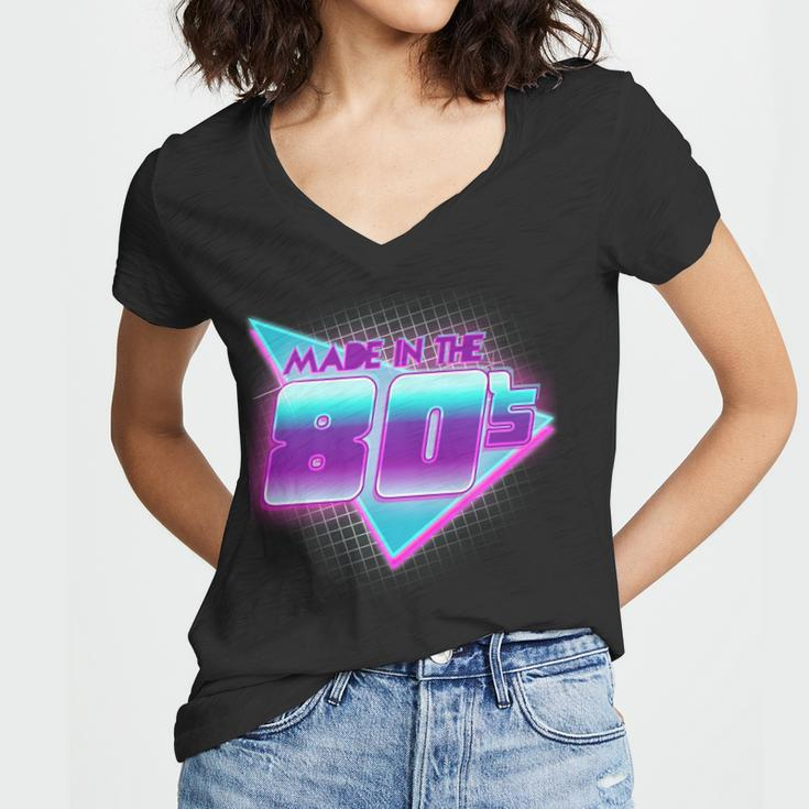 Made In The 80S Cool Retro 1980S Tshirt Women V-Neck T-Shirt