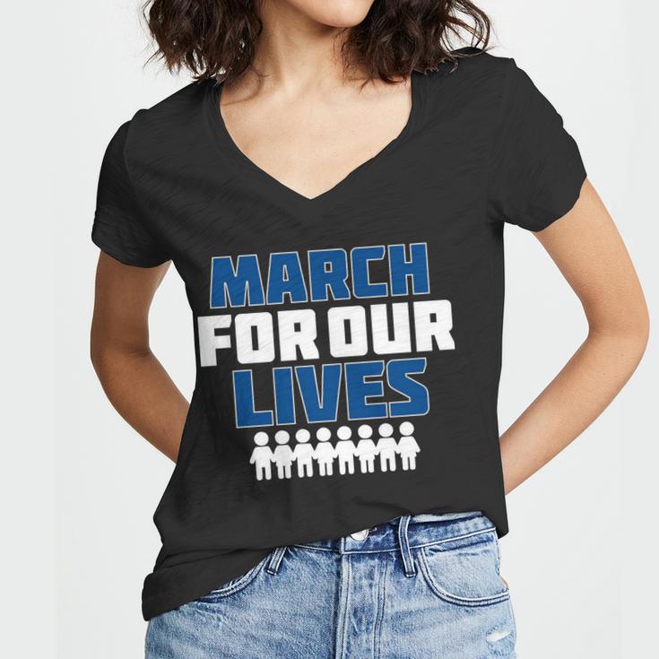 March For Our Lives Gun Control Women V-Neck T-Shirt