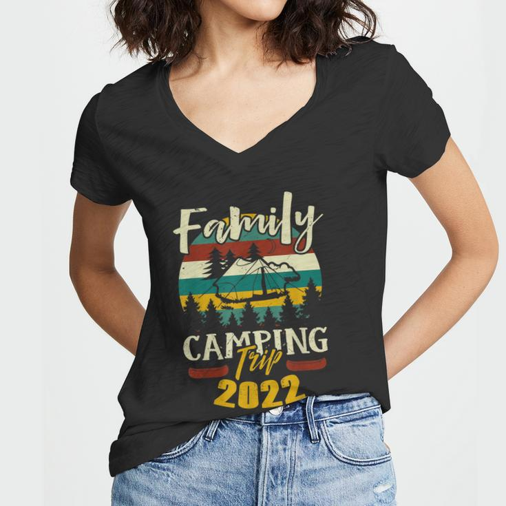 Matching Vacation Matching Family Camping Trip Women V-Neck T-Shirt