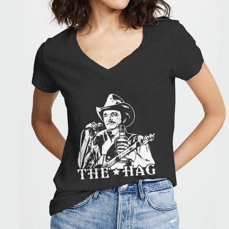 Merle Haggard The Hag Women V-Neck T-Shirt