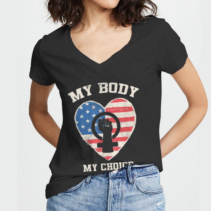 My Body My Choice Pro Choice Women’S Rights Feminism Women V-Neck T-Shirt