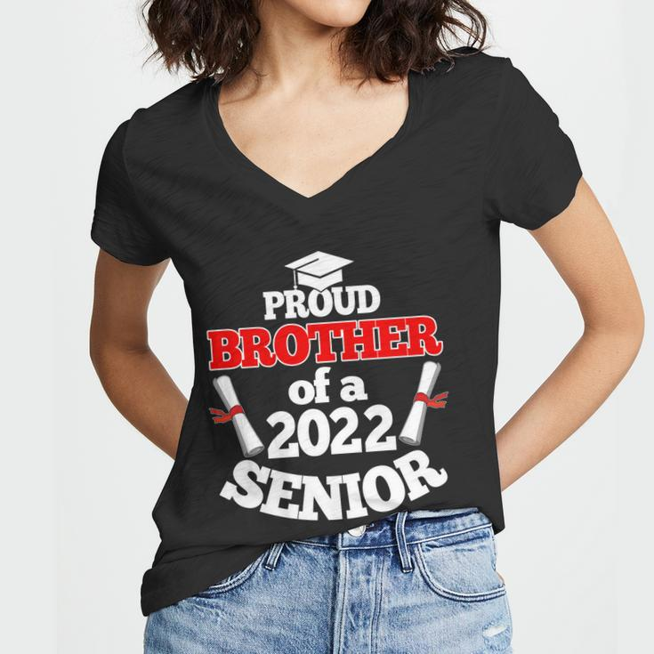Proud Brother Of Someone Who Is Graduating Senior 2022 Tshirt Women V-Neck T-Shirt