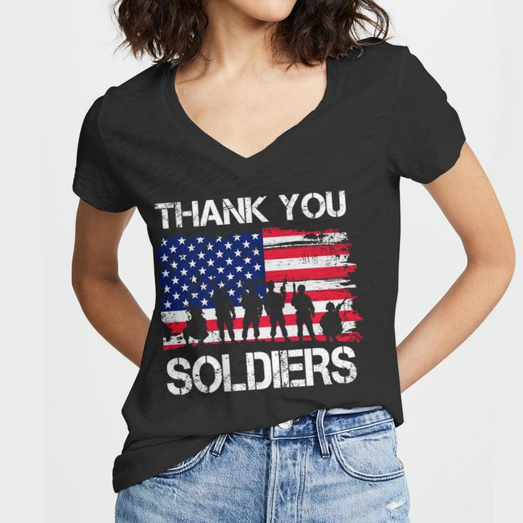 Thank You Soldiers Tshirt Women V-Neck T-Shirt