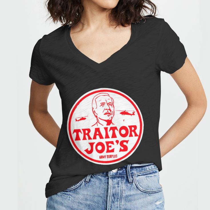 Traitor Joes Funny Women V-Neck T-Shirt