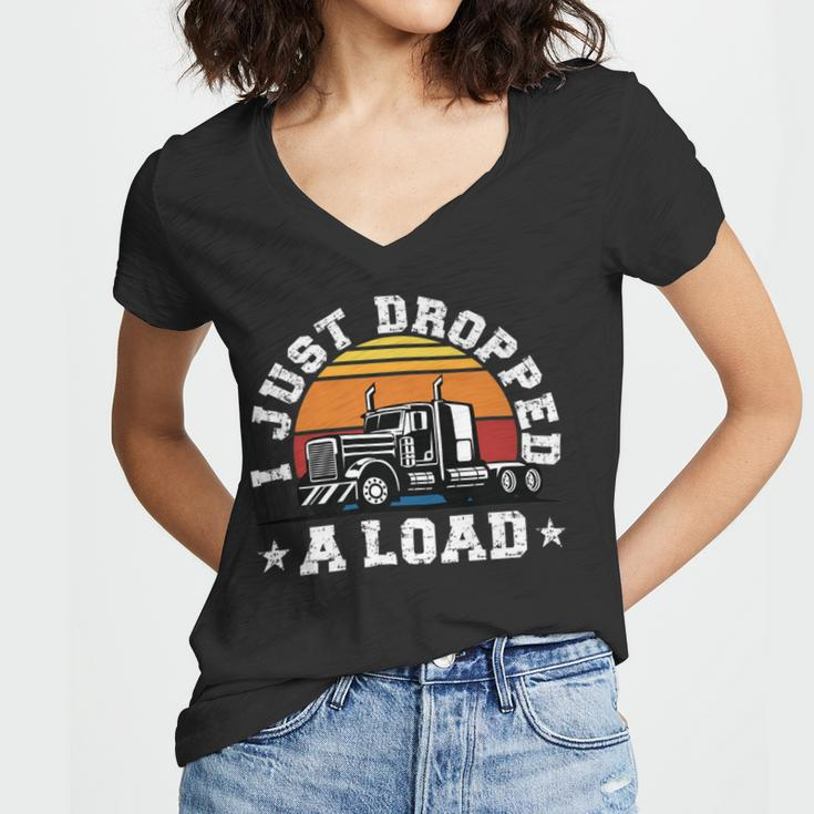 Trucker Trucker Accessories For Truck Driver Diesel Lover Trucker_ V8 Women V-Neck T-Shirt