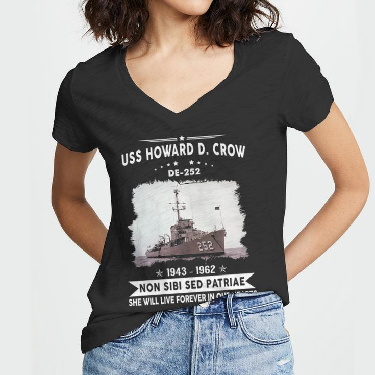 Uss Howard D Crow De Women V-Neck T-Shirt