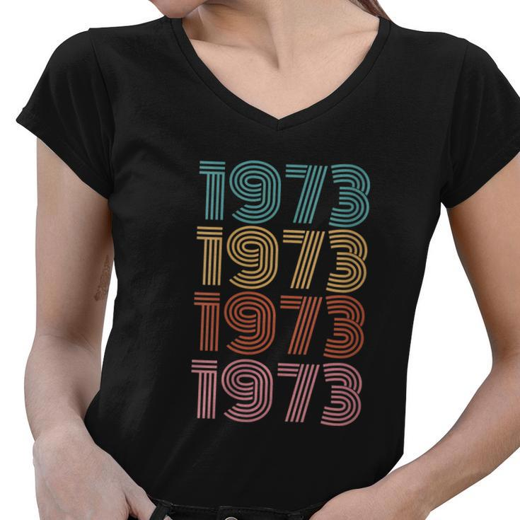1973 Pro Roe V Wade Feminist Protect Women V-Neck T-Shirt