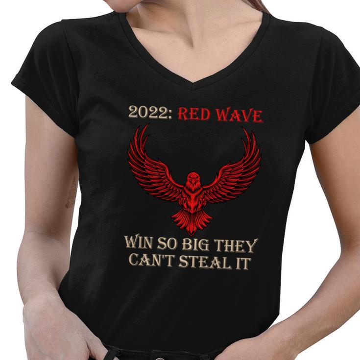 2022 Midterm Conservative Anti Biden Republican Women V-Neck T-Shirt