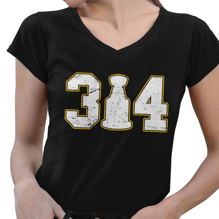314 Hockey St Louis Champions Women V-Neck T-Shirt