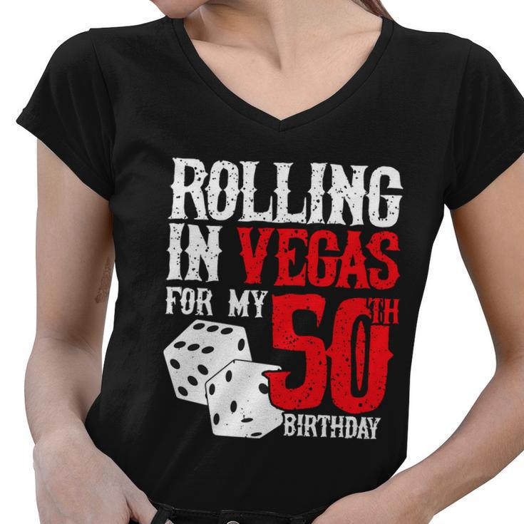 50Th Birthday Gift Vintage  V10 Women V-Neck T-Shirt