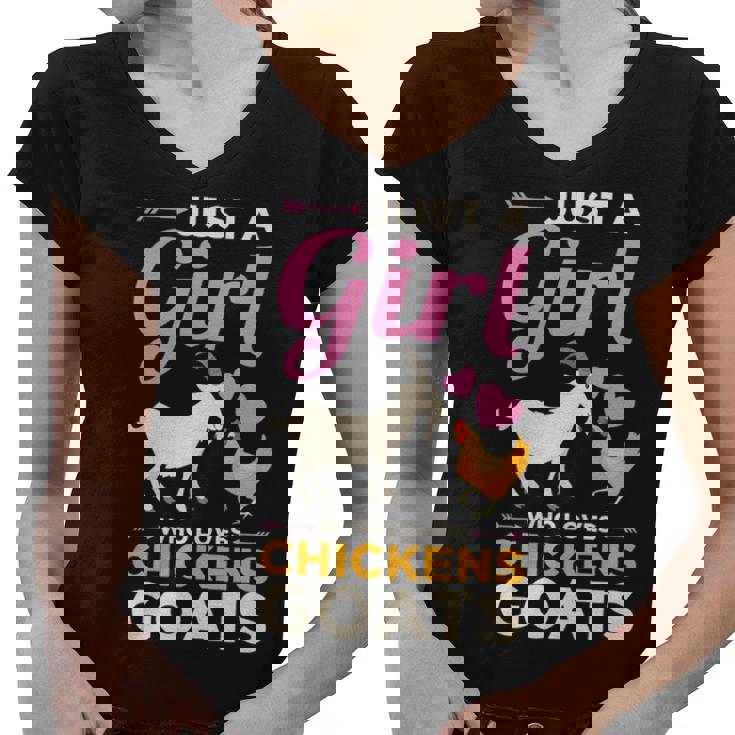 Just A Girl Who Loves Goats T Shirt Goat Farmer Farm Women Just A Girl Who Loves Goats T Shirt Goat Farmer Farm Women