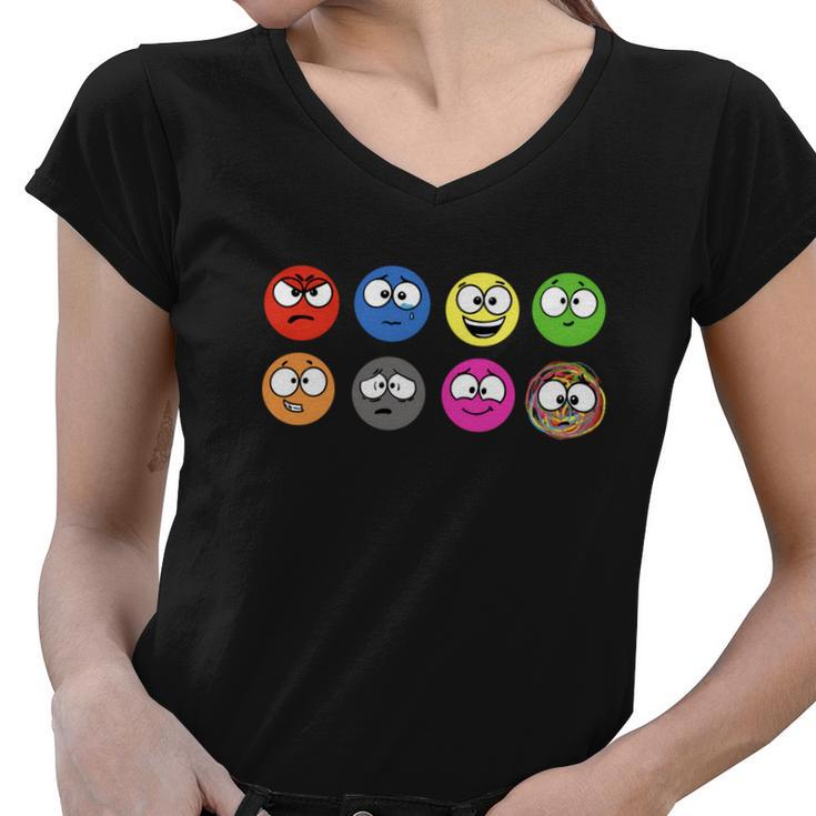 A Little Spot Emotions Tshirt Women V-Neck T-Shirt