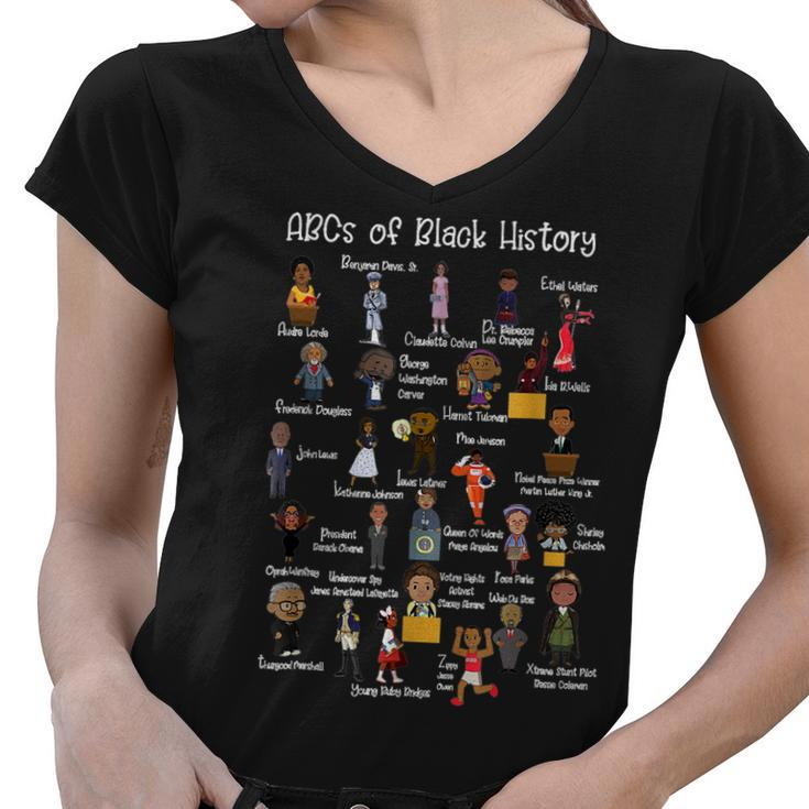 Abcs Of Black History Month  Original Black History  Women V-Neck T-Shirt
