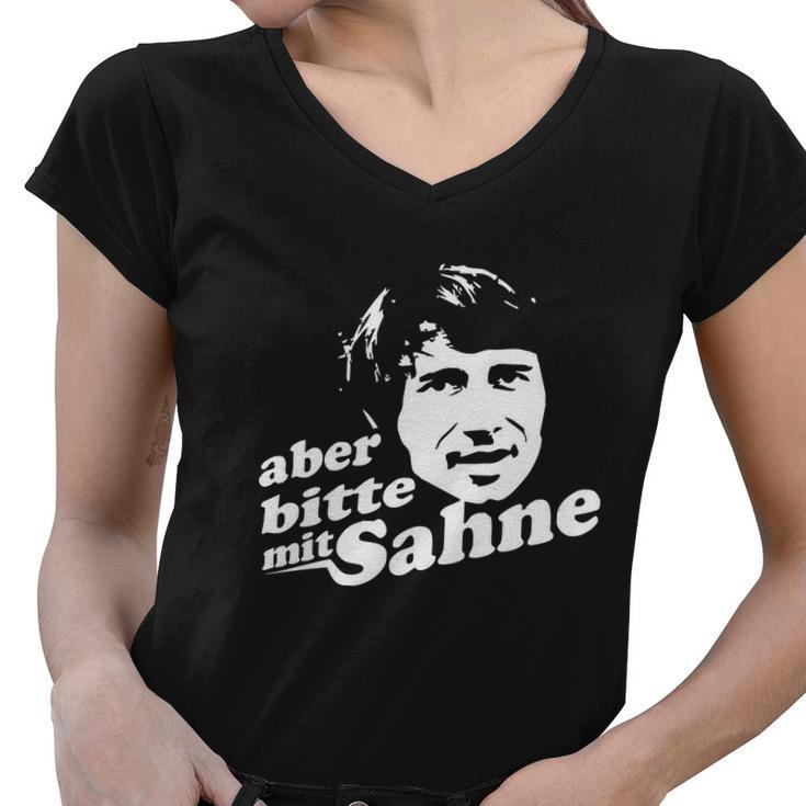 Aber Bitte Mit Sahne Udo Jürgens Women V-Neck T-Shirt