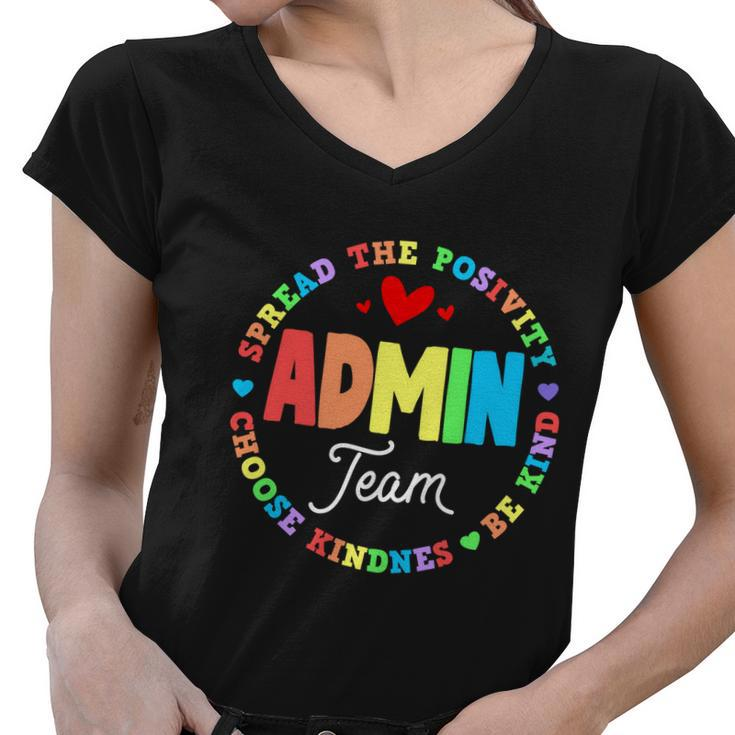 Admin Team Squad School Assistant Principal Administrator Great Gift V2 Women V-Neck T-Shirt