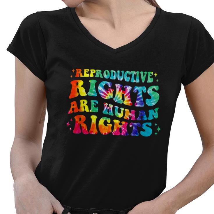 Aesthetic Reproductive Rights Are Human Rights Feminist Women V-Neck T-Shirt