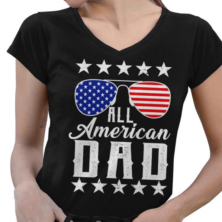 All American Dad Tshirt Women V-Neck T-Shirt