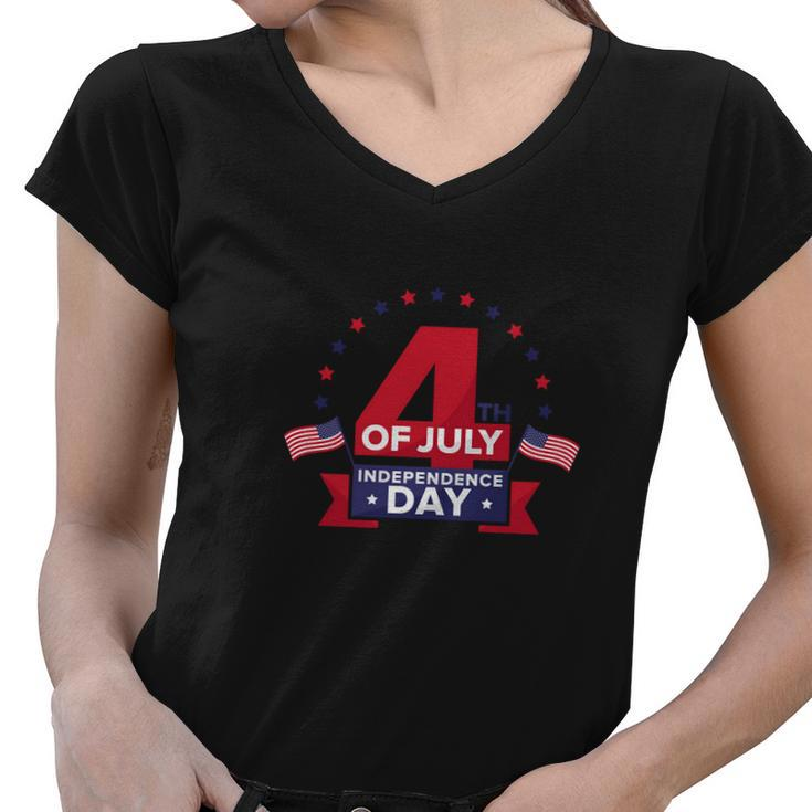 America Independence Day 4Th July V2 Women V-Neck T-Shirt