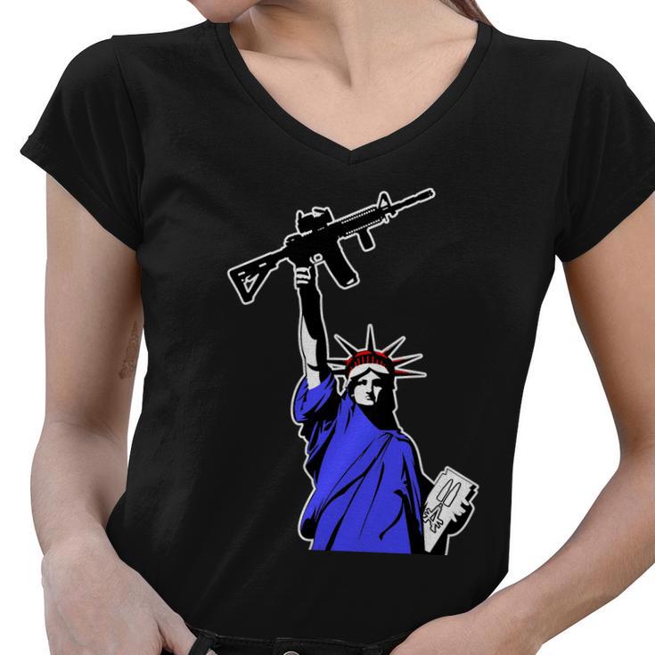 American Freedom A V2 Women V-Neck T-Shirt