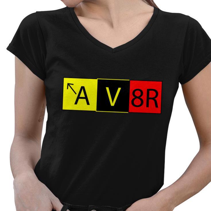 Av8r Pilot Expressions Tshirt Women V-Neck T-Shirt