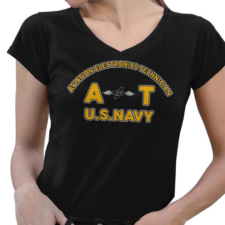 Aviation Electronics Technician At Women V-Neck T-Shirt