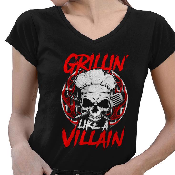 Bbq Villain Tshirt Women V-Neck T-Shirt