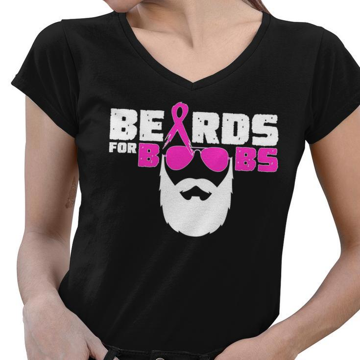 Beards For Boobs Tshirt Women V-Neck T-Shirt