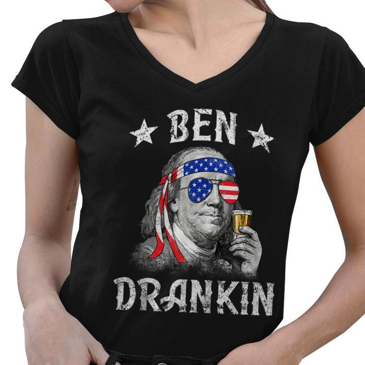 Ben Drankin Funny 4Th Of July V2 Women V-Neck T-Shirt