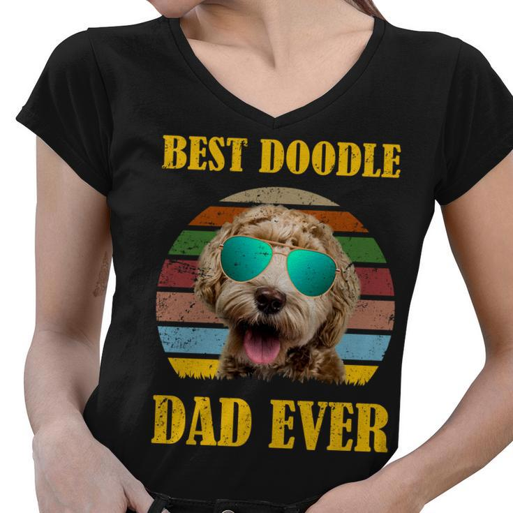 Best Doodle Dad Ever Tshirt Women V-Neck T-Shirt