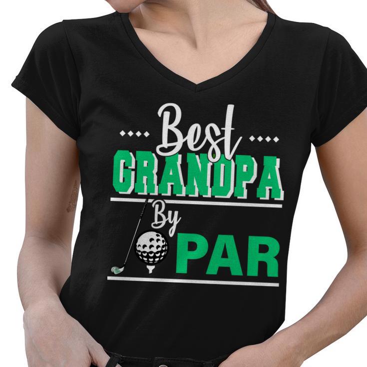 Best Grandpa By Par Tshirt Women V-Neck T-Shirt