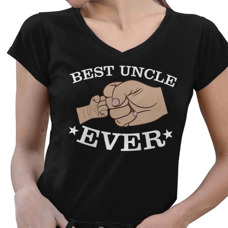 Best Uncle Ever Fist Bump Tshirt Women V-Neck T-Shirt