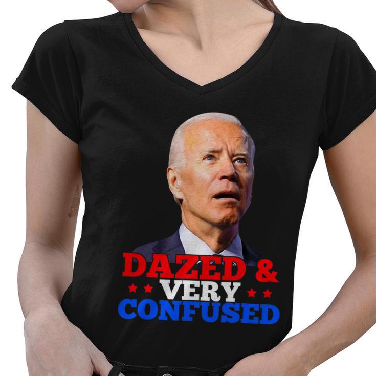 Biden Dazed And Very Confused Funny Mothers Day Women V-Neck T-Shirt