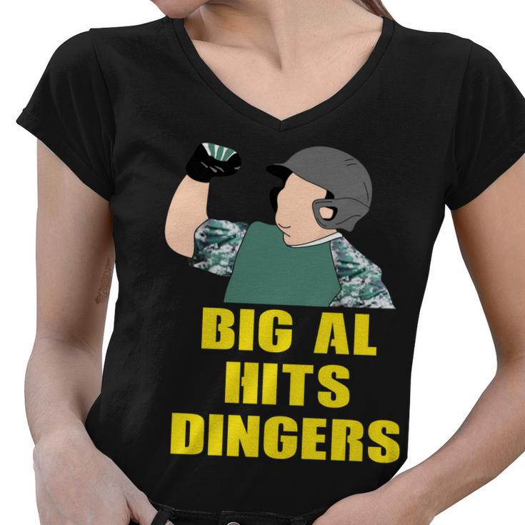 Big Al Hits Dingers Tshirt Women V-Neck T-Shirt