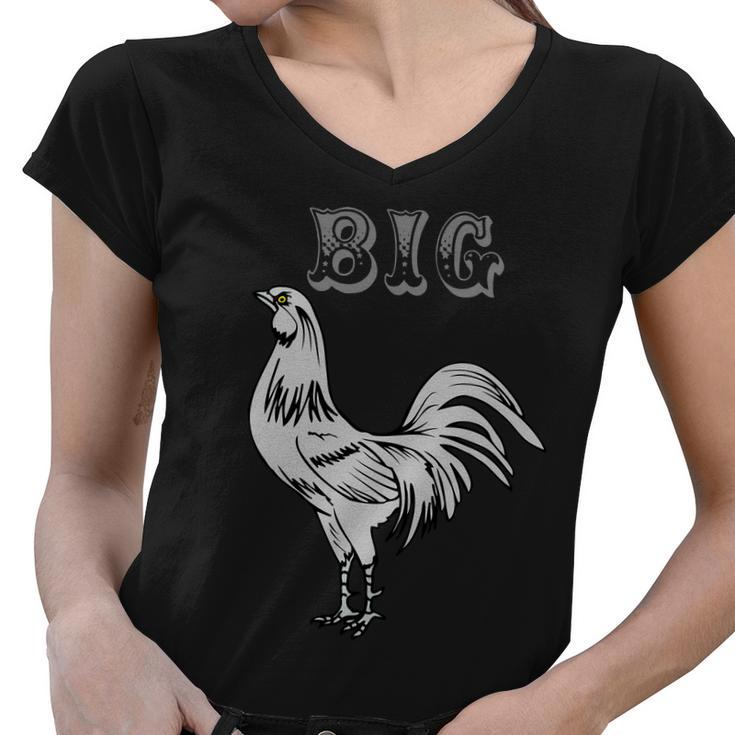 Big Cock Rooster Tshirt Women V-Neck T-Shirt