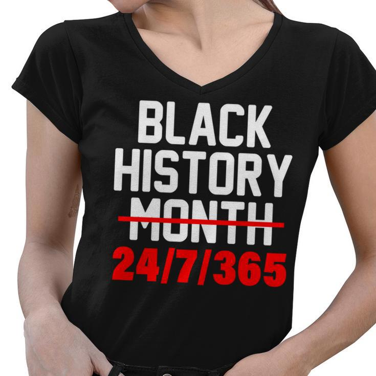 Black History Month All Year Tshirt Women V-Neck T-Shirt