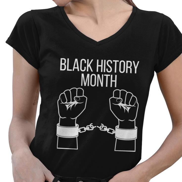Black History Month Cool Gift Women V-Neck T-Shirt