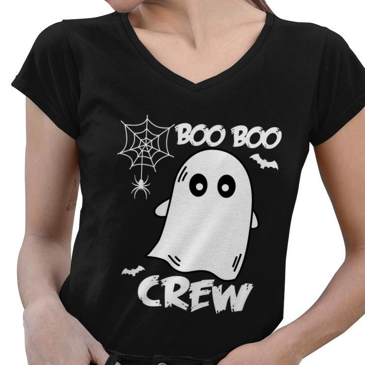 Boo Boo Crew Halloween Quote V5 Women V-Neck T-Shirt