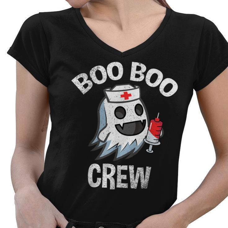 Boo Boo Crew Nurse  Halloween Costume For Women  Women V-Neck T-Shirt