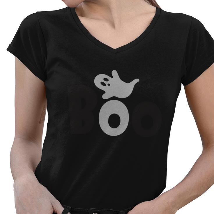 Boo Ghost Funny Halloween Quote V2 Women V-Neck T-Shirt