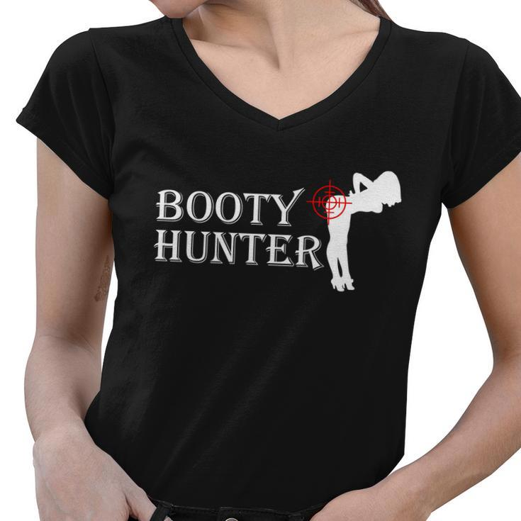 Booty Hunter Funny Tshirt Women V-Neck T-Shirt