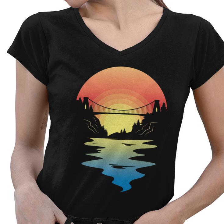 Bristol Bridge Tshirt Women V-Neck T-Shirt