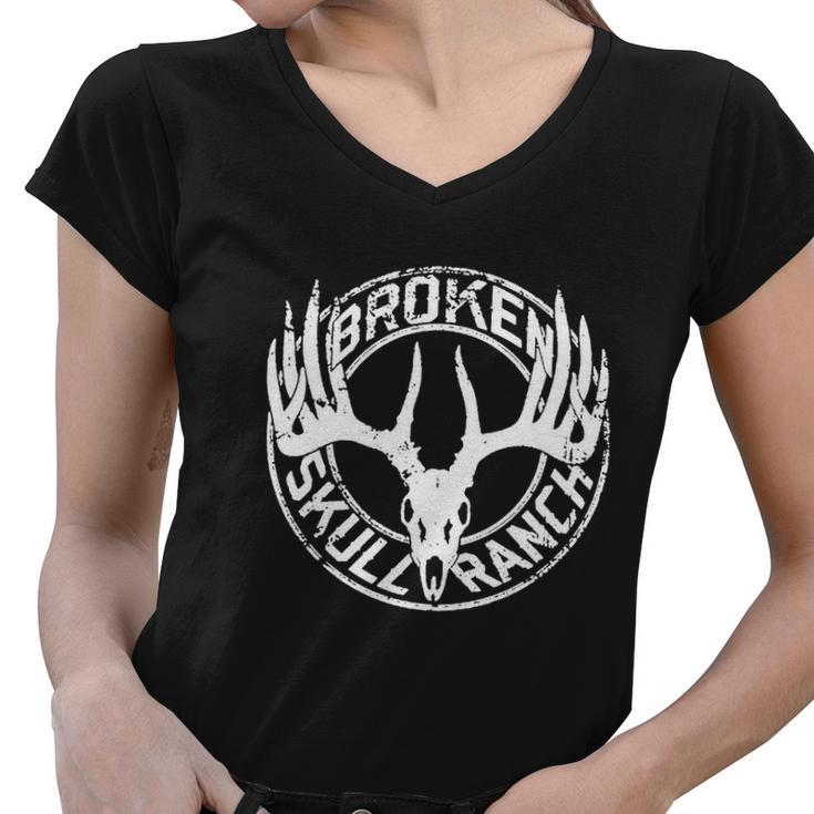 Broken Skull Ranch Tshirt Women V-Neck T-Shirt