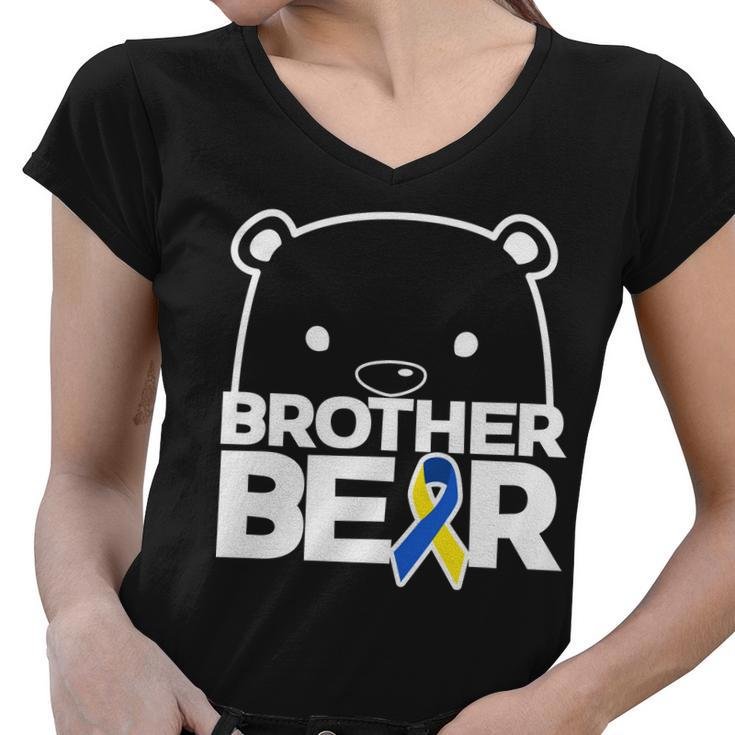 Brother Bear - Down Syndrome Awareness Women V-Neck T-Shirt