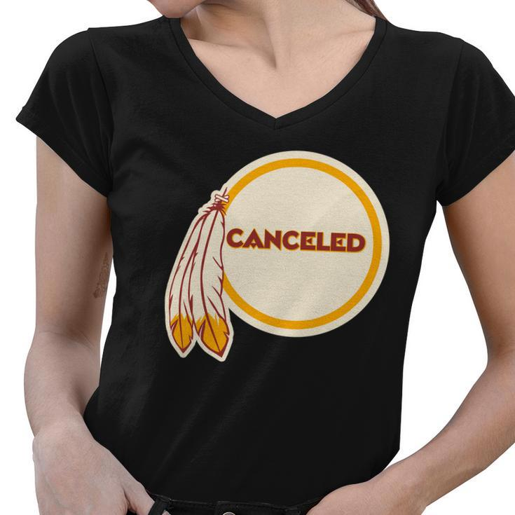 Canceled Washington Football Team Tshirt Women V-Neck T-Shirt